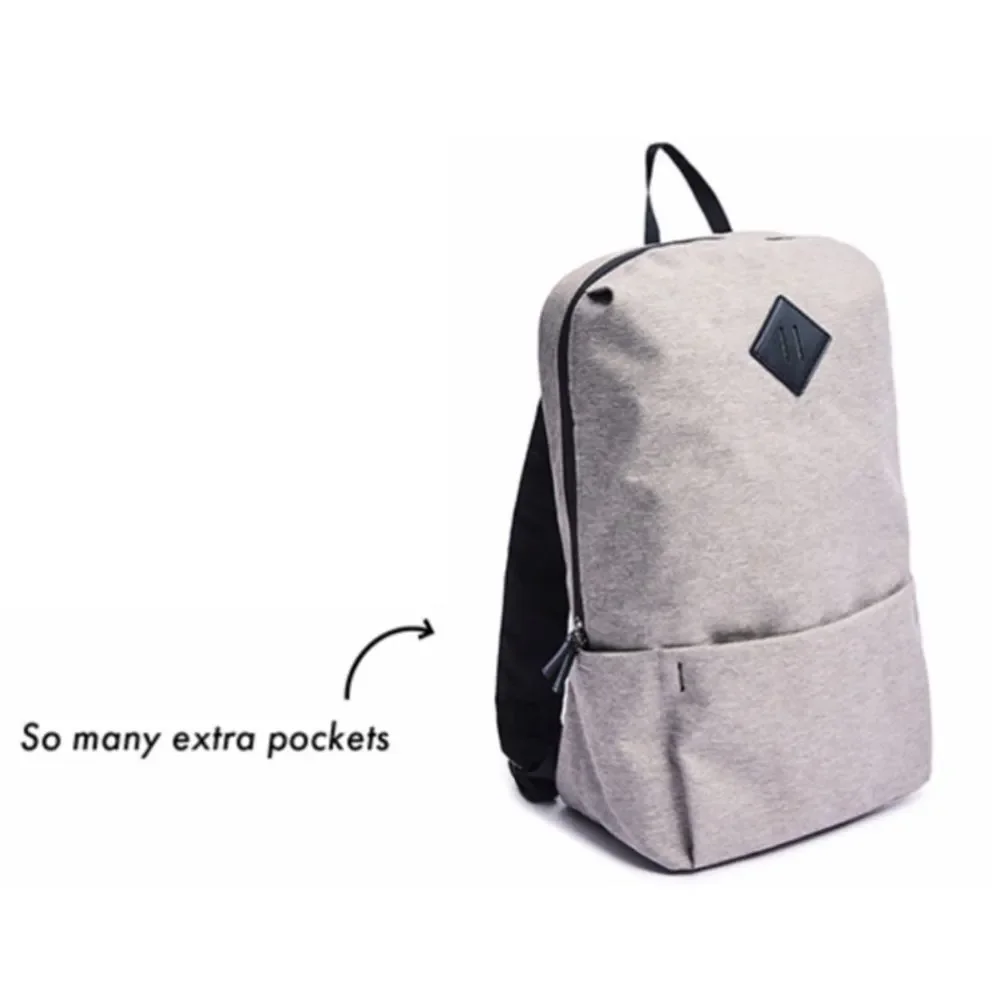 Grey backpack